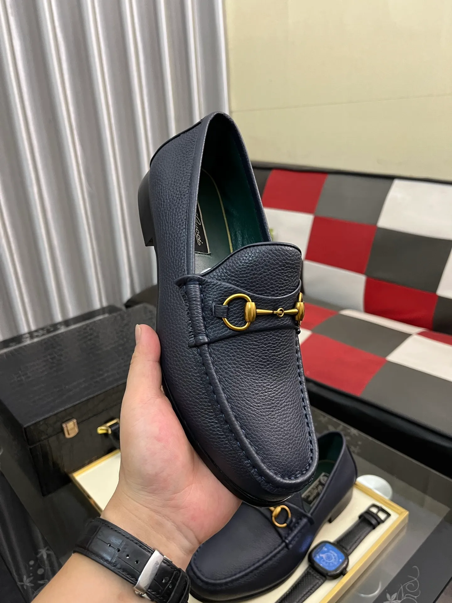 Men's Men's Shoes 💰540⌚️⌚️【GUCCI】The most popular classic Gucci leather shoes. Synchronized with the official website, the upper is made of Italian first-layer cowhide ➕cowhide lining, with unique brand and unique craftsmanship. Highlighting the hot style of the new year. Stop hesitating, stop wandering, get it now. Digital: 38--444️⃣colors available